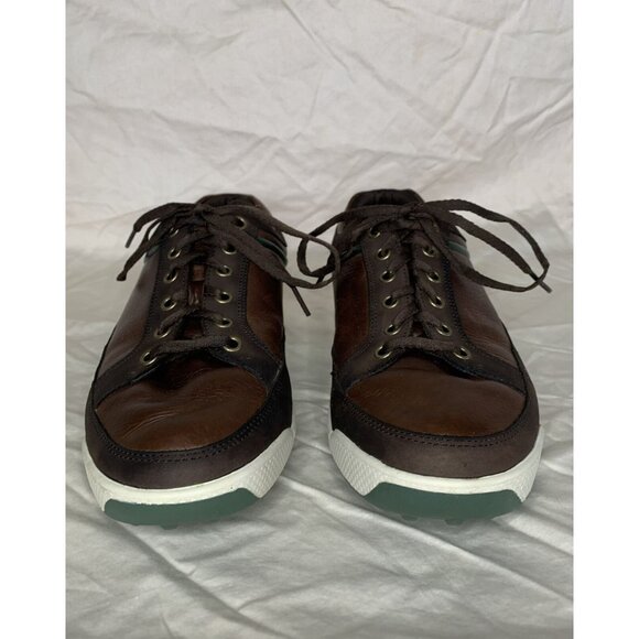 FOOTJOY FJ Contour Men\'s Size 8 M US Brown Leather Spikeless Golf Shoes 54275 main image 5